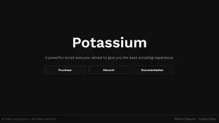 Potassium Executor, a Roblox Executor for Windows